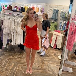 Red semi formal dress